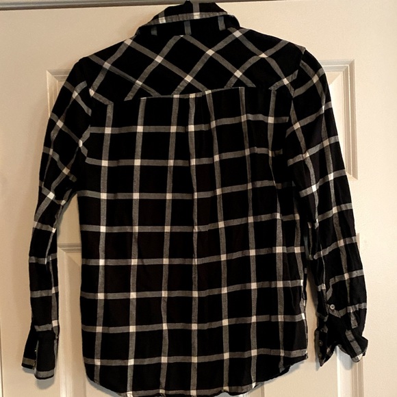 J. Crew Factory Plaid Flannel, size XS - Picture 5 of 7